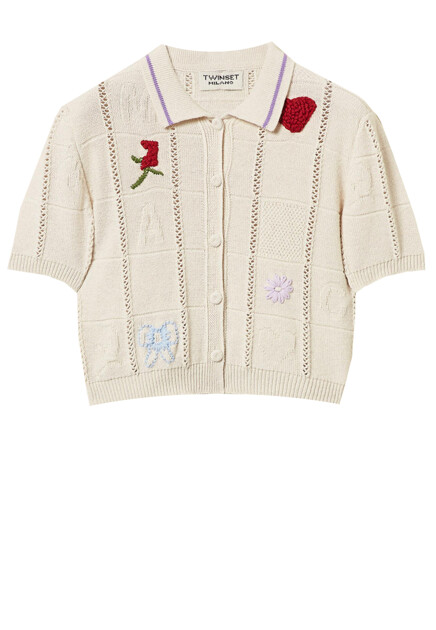 Кардиган с коротким рукавом TWINSET Milano