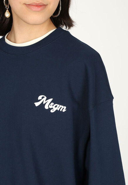 Свитшот MSGM  - Хлопок - цвет синий