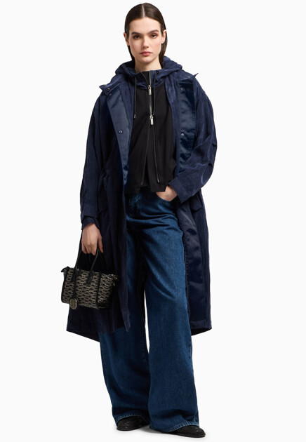 Комбинированная ветровка  EMPORIO ARMANI - ИТАЛИЯ