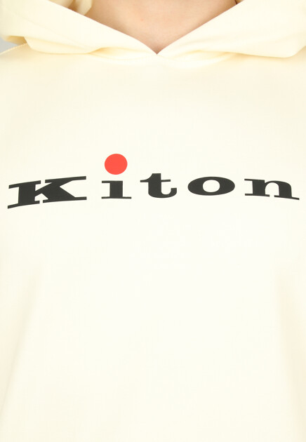 Худи KITON  - Хлопок - цвет белый