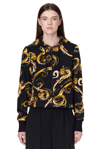 Толстовка VERSACE JEANS COUTURE  - Хлопок - цвет черный
