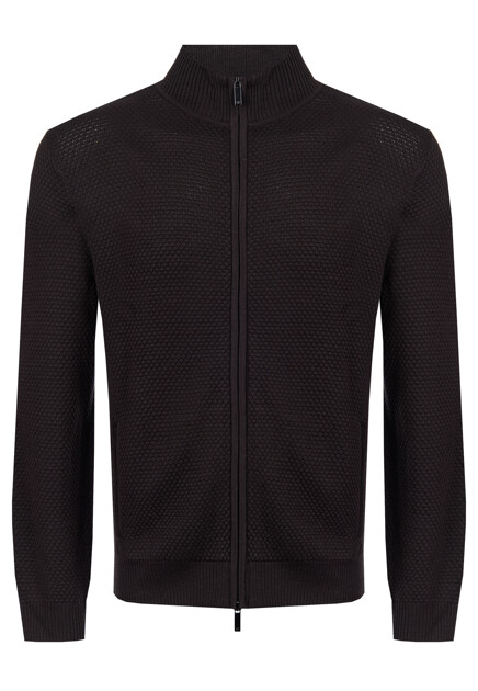 Кардиган из смеси акрила и шерсти EMPORIO ARMANI