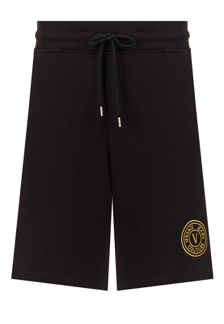 Шорты с вышитым логотипом  VERSACE JEANS COUTURE