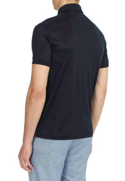 Футболка EMPORIO ARMANI  - Хлопок, Лиоцелл - цвет синий