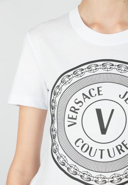 Футболка VERSACE JEANS COUTURE  - Хлопок - цвет белый