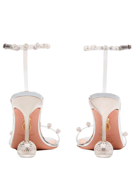 Босоножки AQUAZZURA  - ПВХ - цвет серый