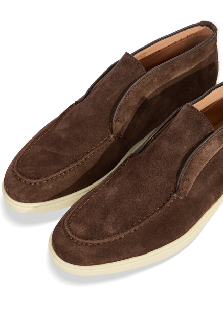 Полуботинки SANTONI  - Замша - цвет коричневый
