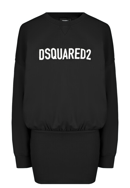 Платье-толстовка с эластичной юбкой DSQUARED2