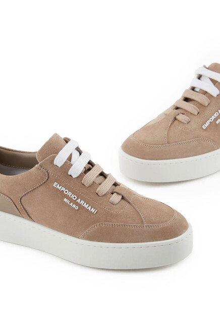 Комбинированные кеды  EMPORIO ARMANI