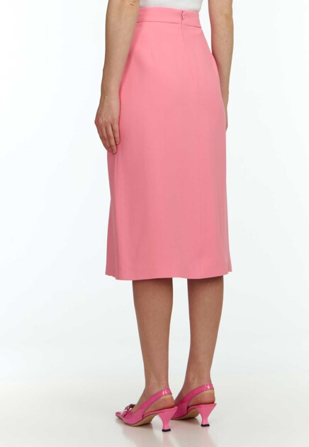 Юбка ERMANNO SCERVINO  - Вискоза, Ацетат - цвет розовый
