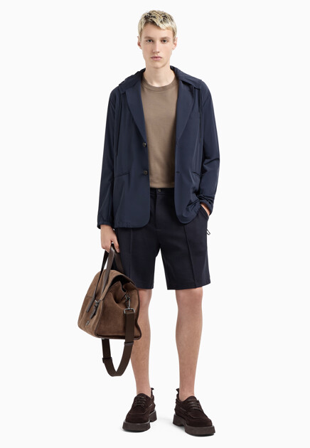 Шорты-бермуды с внутренней кулиской на талии EMPORIO ARMANI - ИТАЛИЯ
