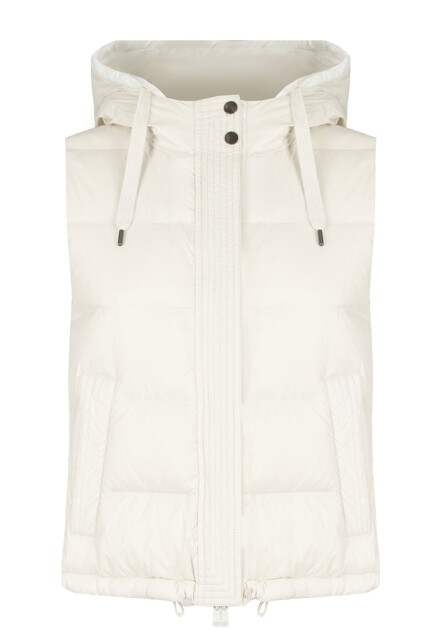 Стёганый жилет с капюшоном BRUNELLO CUCINELLI