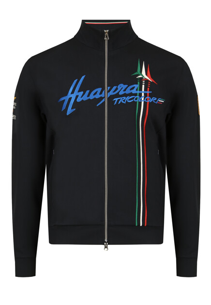 Олимпийка из вискозы с вышивкой AERONAUTICA MILITARE