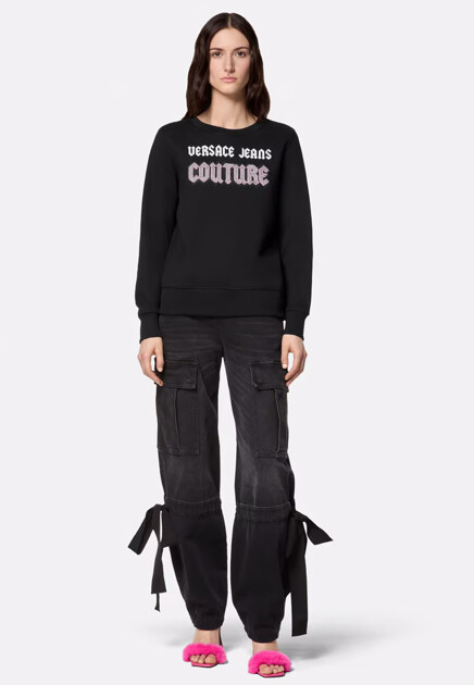 Свитшот с крупным логотипом  VERSACE JEANS COUTURE - ИТАЛИЯ