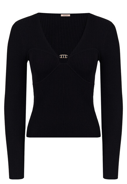 Пуловер в рубчик  TWINSET Milano