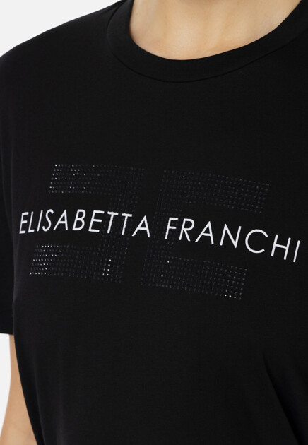 Футболка ELISABETTA FRANCHI  - Хлопок