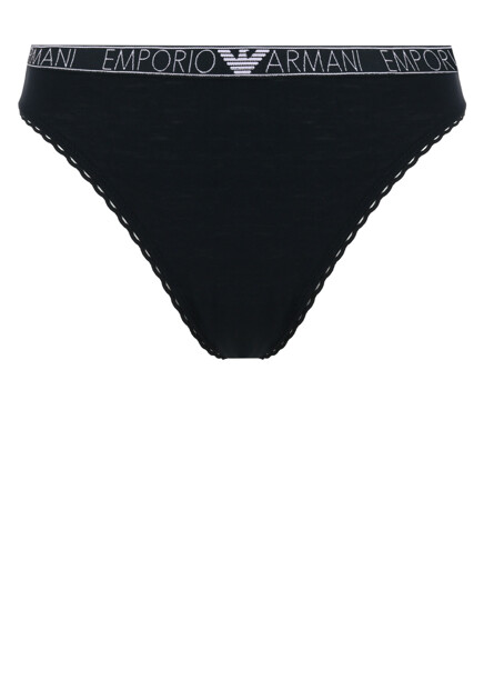 Трусы-слипы с кружевными вставками  EMPORIO ARMANI Underwear