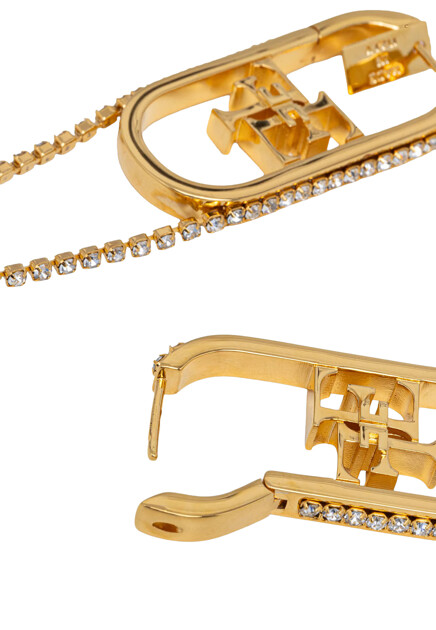 Серьги с цепочкой и стразами ELISABETTA FRANCHI - ИТАЛИЯ