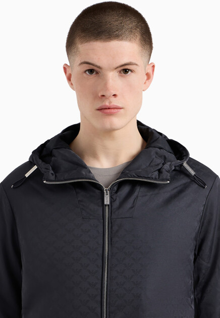 Куртка EMPORIO ARMANI  - Полиэстер - цвет синий