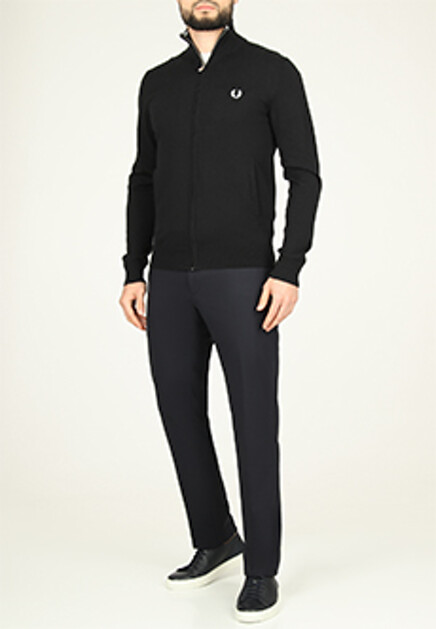 Кардиган из шерсти и хлопка FRED PERRY