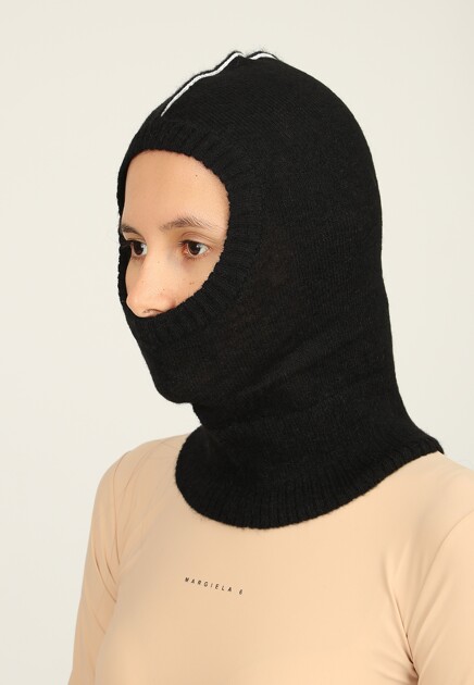 Балаклава MM6 Maison Margiela  - Полиамид, Альпака - цвет черный