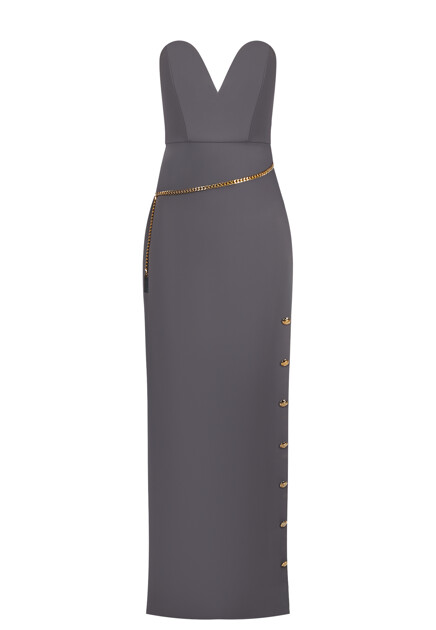 Вечернее платье с разрезом ELISABETTA FRANCHI