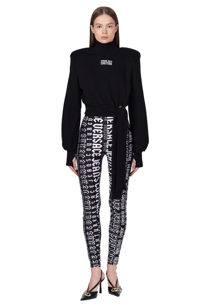 Легинсы с логотипированным принтом  VERSACE JEANS COUTURE - ИТАЛИЯ