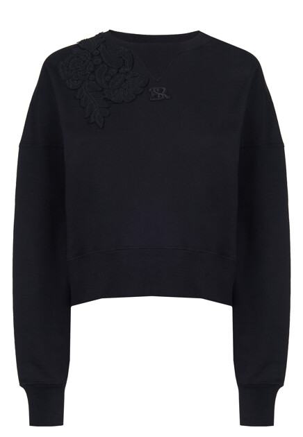 Свитшот с вышитым логотипом ERMANNO SCERVINO