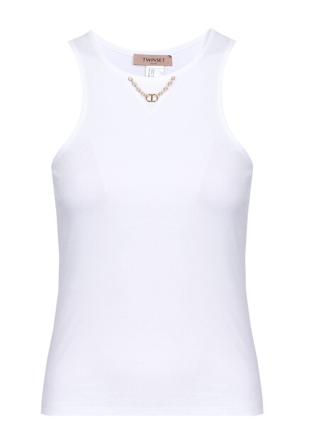 Майка в рубчик TWINSET Milano