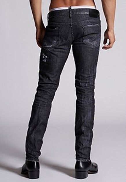 Зауженные серые джинсы DSQUARED2