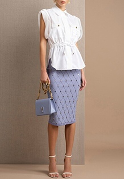Блуза с коротким рукавом ELISABETTA FRANCHI