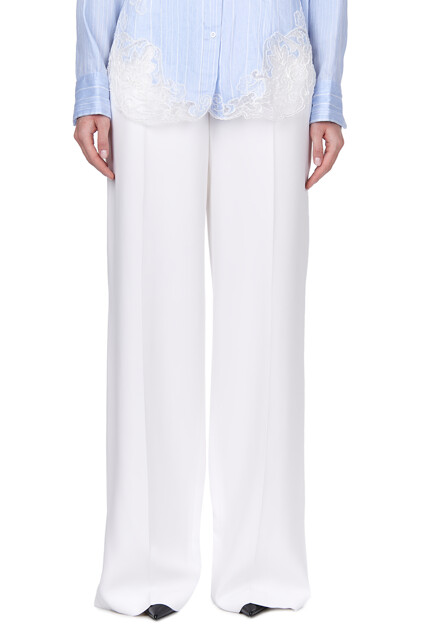Брюки ERMANNO SCERVINO  - Вискоза, Ацетат - цвет белый