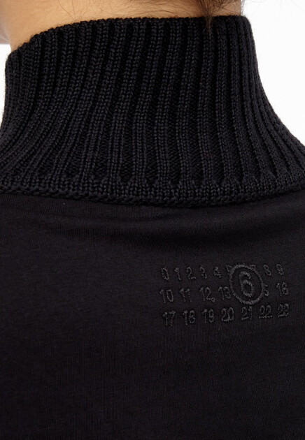 Джемпер MM6 Maison Margiela  - Шерсть, Акрил - цвет черный