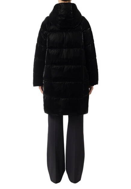 Пуховик из нейлонового атласа  ELISABETTA FRANCHI