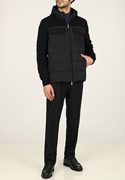 Куртка с трикотажными рукавами CORNELIANI