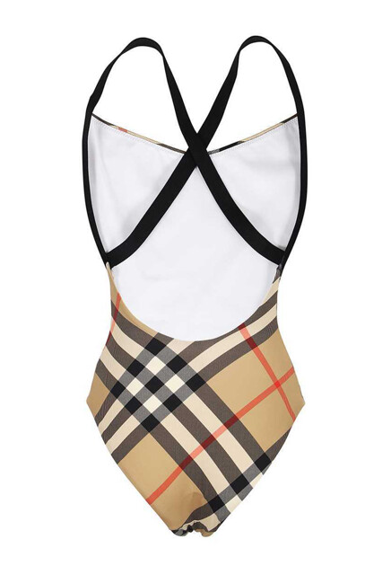 Слитный купальник с принтом BURBERRY - ВЕЛИКОБРИТАНИЯ