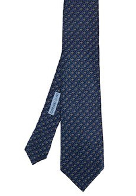 Синий галстук CORNELIANI