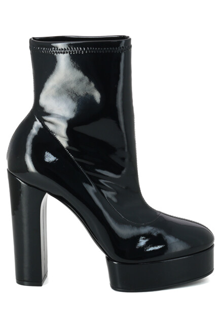 Черные лаковые сапоги  CASADEI