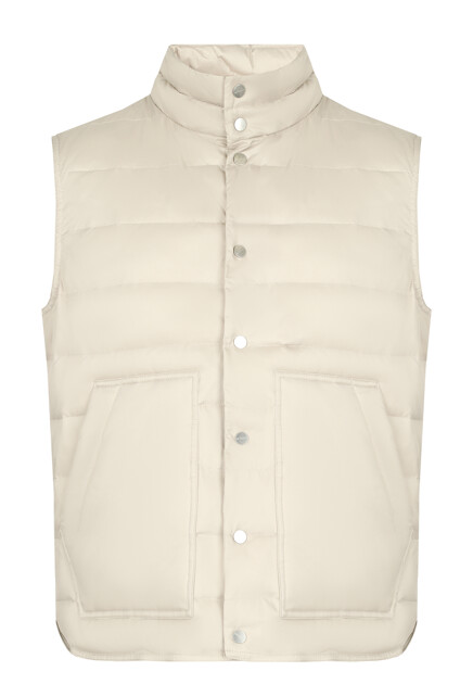 Стёганый жилет с накладными карманами KITON