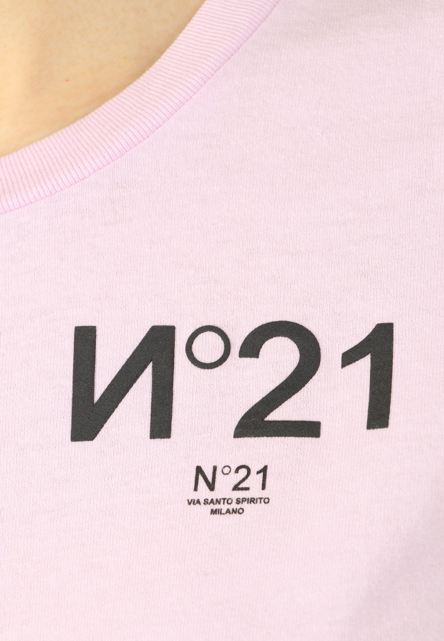 Футболка N21  - Хлопок - цвет фиолетовый