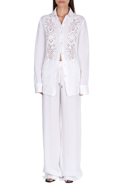 Брюки ERMANNO SCERVINO  - Лён