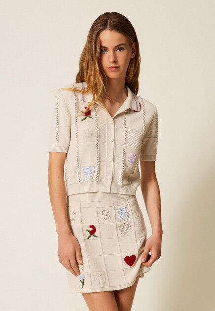 Кардиган с коротким рукавом TWINSET Milano - ИТАЛИЯ