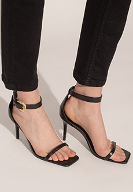 Босоножки с брендированной пряжкой VERSACE JEANS COUTURE