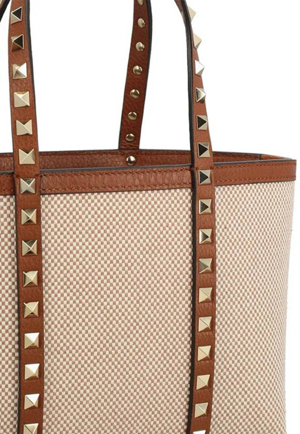 Сумка VALENTINO  - Текстиль - цвет бежевый