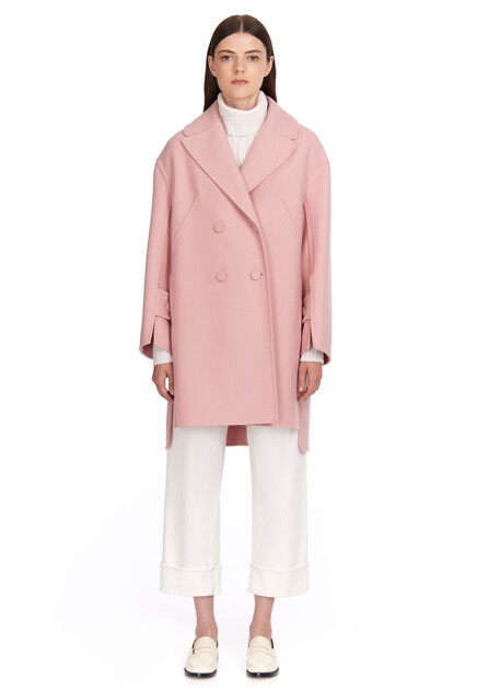 Асимметричное двубортное пальто ERMANNO SCERVINO - ИТАЛИЯ