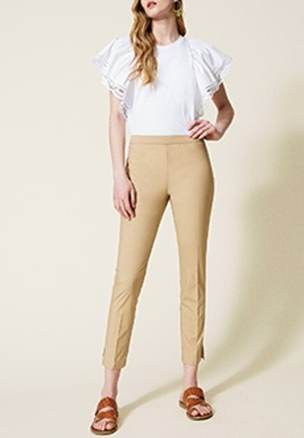 Блуза с ажурными рукавами  TWINSET Milano