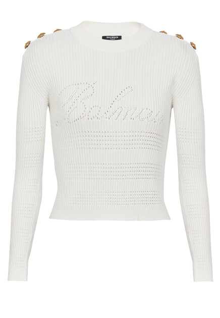 Джемпер с логотипом  BALMAIN