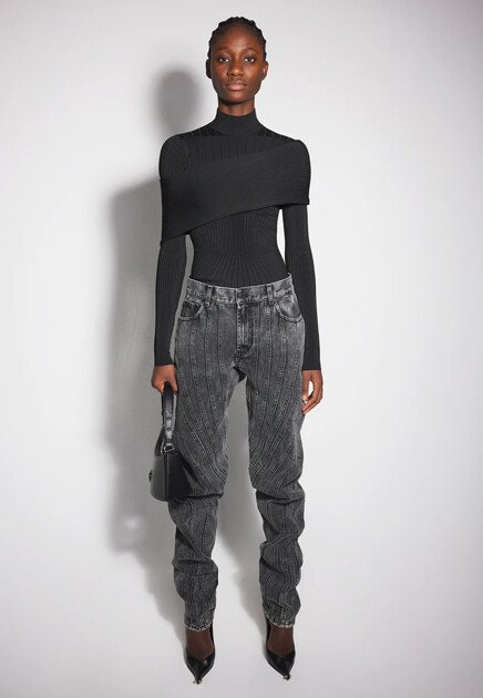 Водолазка в рубчик  MUGLER