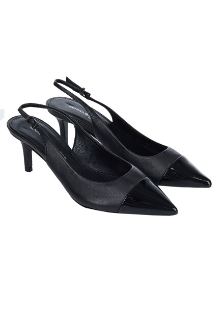 Туфли-слингбэки с лакированным мыском KENNEL&SCHMENGER - ГЕРМАНИЯ