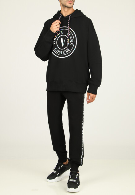 Худи с крупным принтом  VERSACE JEANS COUTURE - ИТАЛИЯ